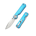 DREAMTECH Folding Knife Aluminum Handle Button lock system (Our Patents) D2 Knife D4245