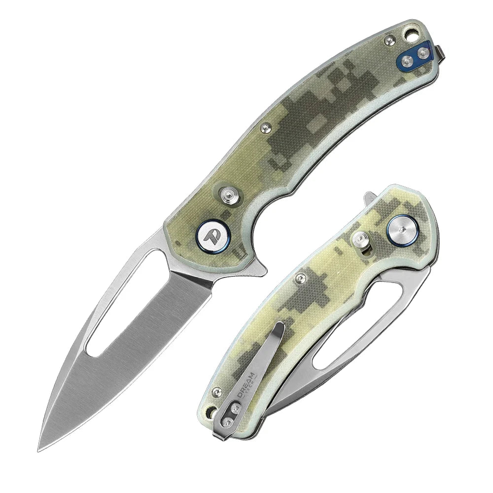 DREAMTECH Knife Outdoor knife G10 Handle D2 Knife D3444