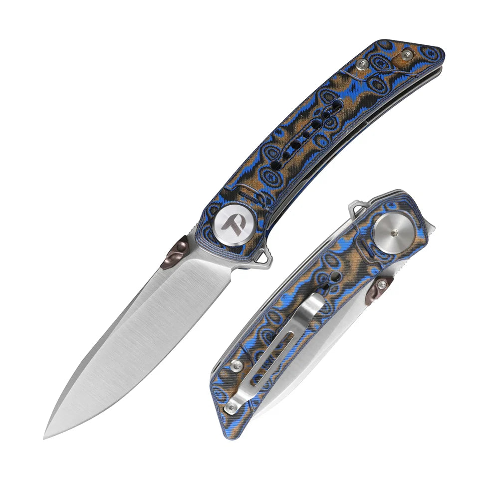 DREAMTECH Knife Folding Knife Micarta Knife D2 Blade Knife D3898