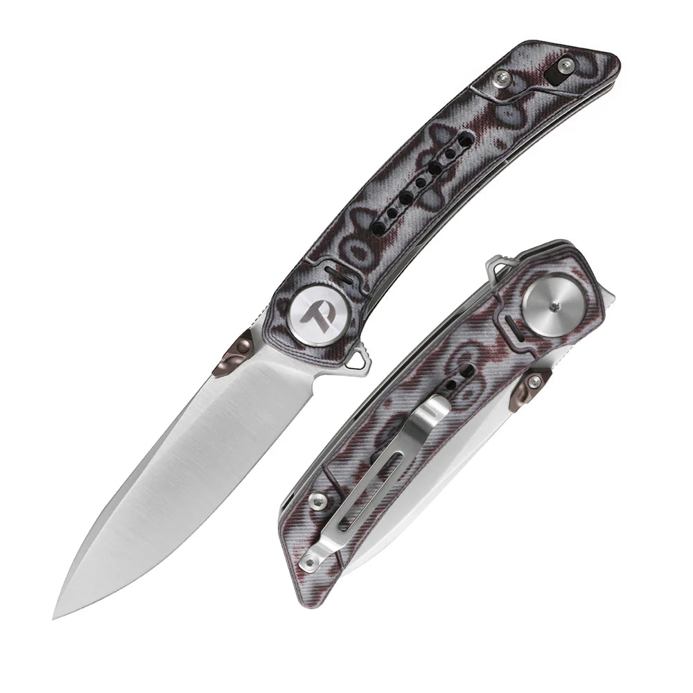 DREAMTECH Knife Folding Knife Micarta Knife D2 Blade Knife D3898