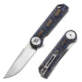 DREAMTECH Knife Folding Knife Micarta Handle D2 Knife D3897