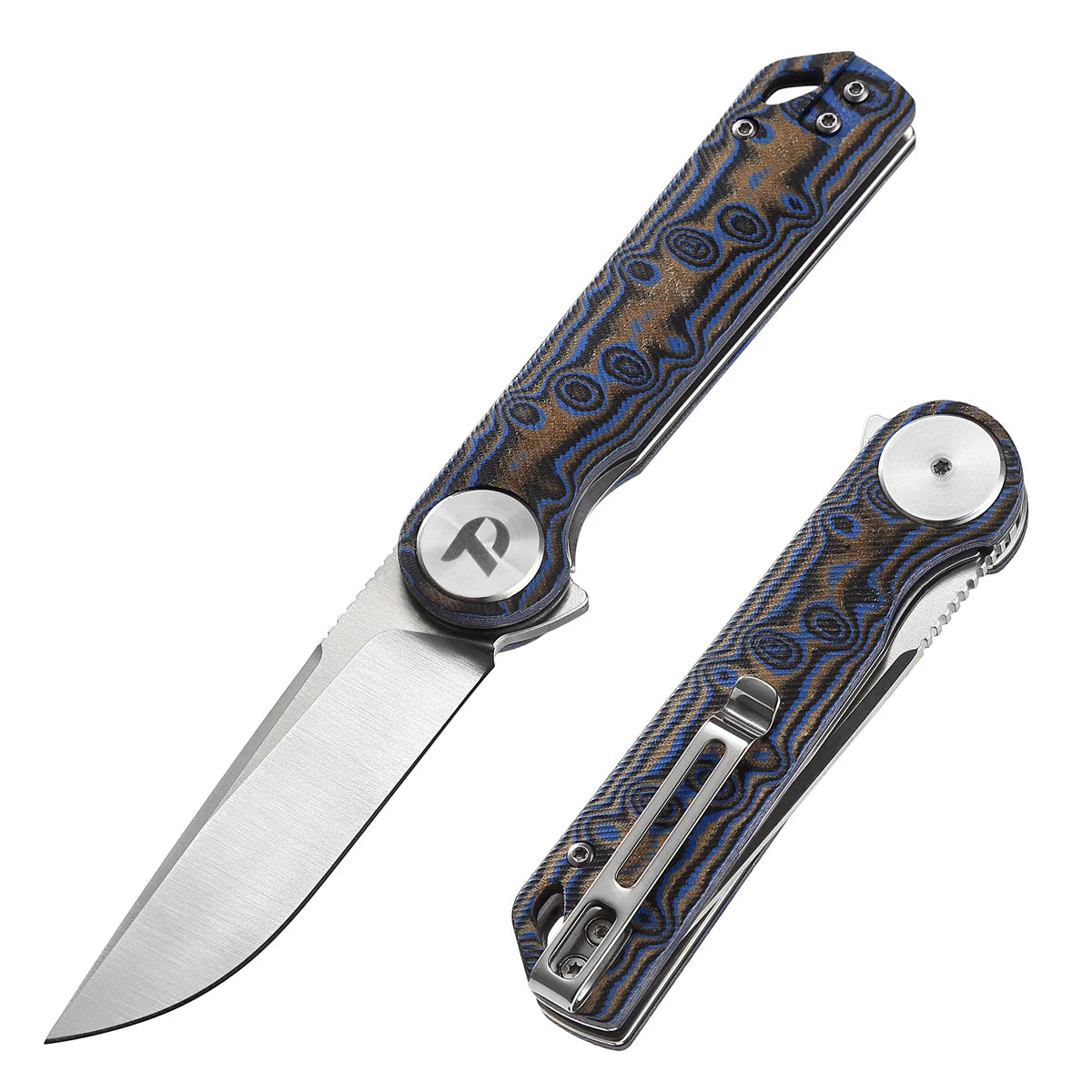 DREAMTECH Knife Folding Knife Micarta Handle D2 Knife D3897