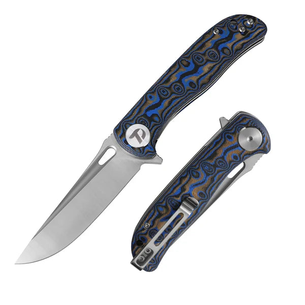 DREAMTECH Knife Folding Knife Micarta Knife D2 Blade Knife D3898