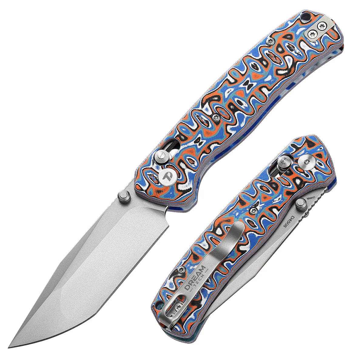 DREAMTECH Folding Knives Micarta Knife 14C28N Knife D4508MBO