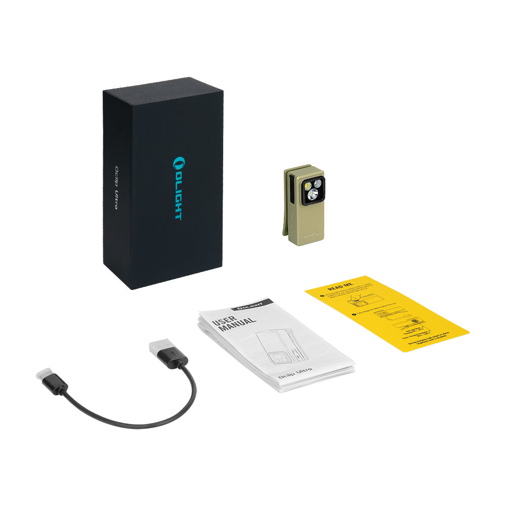 Oclip Ultra Clip-On EDC Light with Flood, Spot, and UV Modes