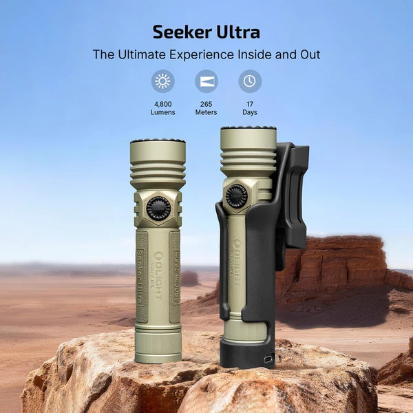 Seeker Ultra High Power Flashlight Olive Green