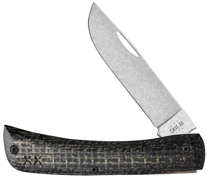 Case Black Burlap Laminate Day Glow G-10 Smooth XR sod Buster JR. 66382