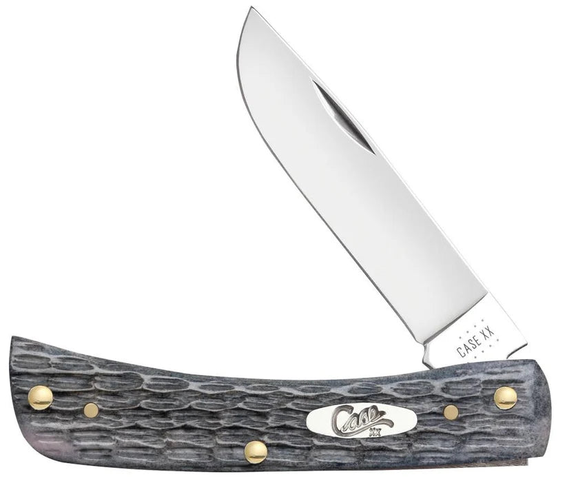 Case Pocket Worn Grey Bone Crandall Jig Sod Buster Jr. 58412