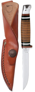 Case Leather mini Finn Hunter with leather sheath 00379