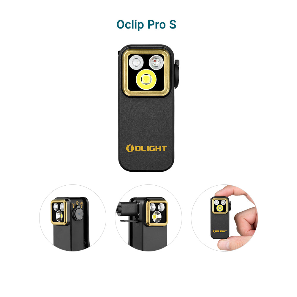 Oclip Pro S  Multifunctional EDC Clip Flashlight