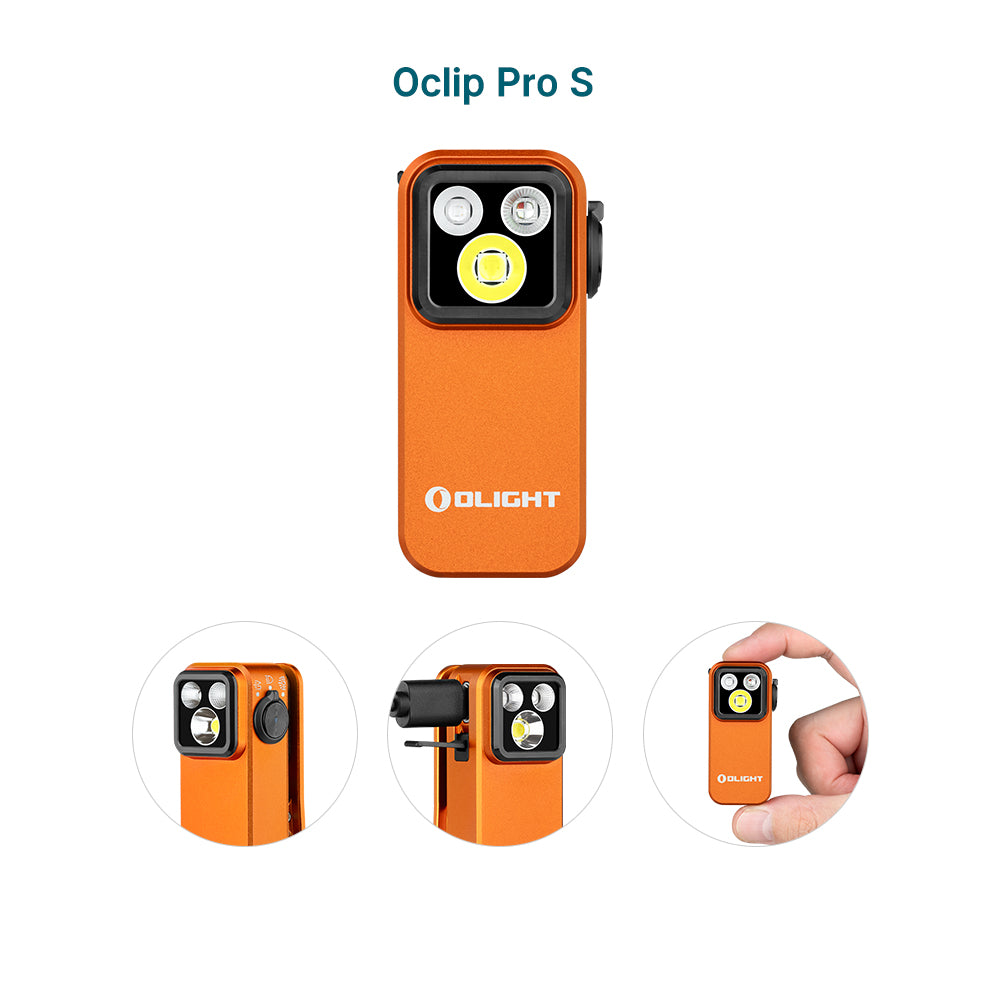 Oclip Pro S  Multifunctional EDC Clip Flashlight